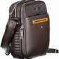 Brown Polyester Men Shoulder Bag