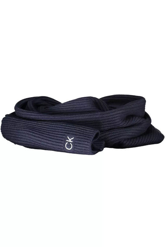Blue Cotton Men Scarf