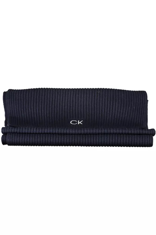 Blue Cotton Men Scarf