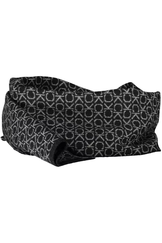 Black Wool Unisex Scarf