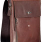 Brown Leather Men Shoulder Bag
