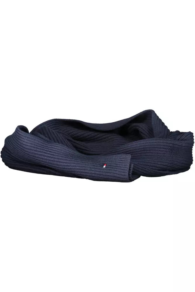 Blue Cotton Men Scarf