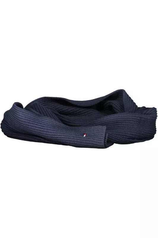 Blue Cotton Men Scarf
