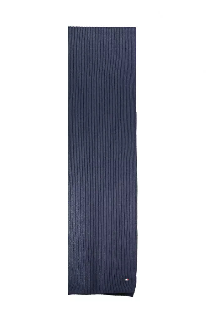 Blue Cotton Men Scarf