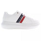 White Polyester Women Sneaker