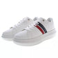 White Polyester Women Sneaker