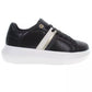 Black Polyester Women Sneaker