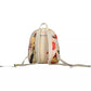 White Polyester Women Backpack
