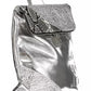 Silver Polyethylene Women Backpack
