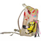 White Polyester Women Backpack