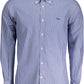 Blue Cotton Men Shirt