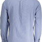 Blue Cotton Men Shirt