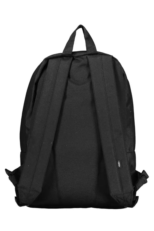 Black Polyester Men Backpack