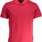 Red Cotton Men Polo Shirt