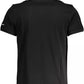 Black Cotton Men Polo Shirt