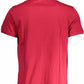 Red Cotton Men Polo Shirt