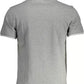Gray Cotton Men Polo Shirt