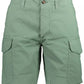 Green Cotton Men Bermuda Pants