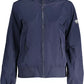 Blue Polyester Women Jacket