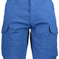 Blue Cotton Men Bermuda Trouser