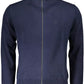 Blue Cotton Men Cardigan