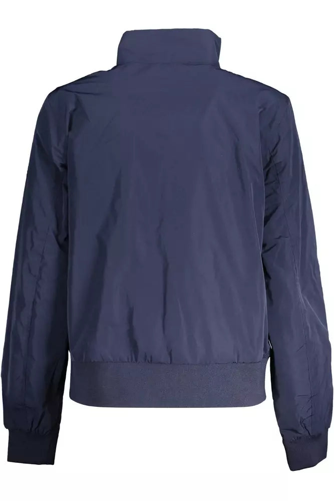 Blue Polyester Women Jacket