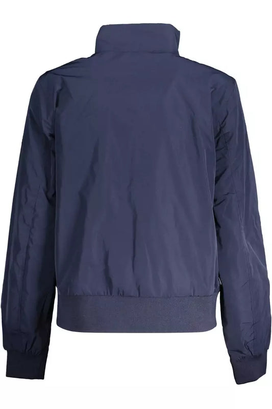 Blue Polyester Women Jacket