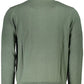Green Cotton Men Sweater