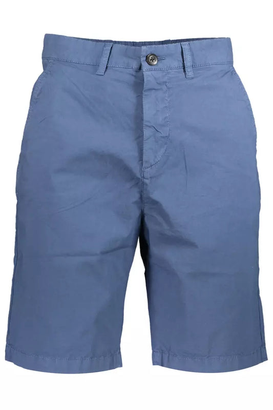 Blue Cotton Men Bermuda Short