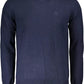 Blue Cotton Men Sweater