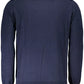 Blue Cotton Men Sweater