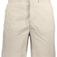 Beige Cotton Men Bermuda Short