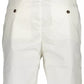 White Cotton Men Bermuda Short