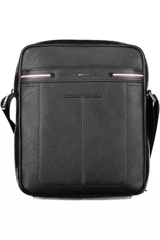 Black Polyethylene Men Shoulder Bag