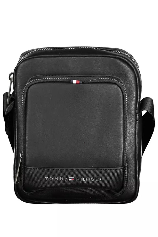 Black Polyethylene Men Shoulder Bag