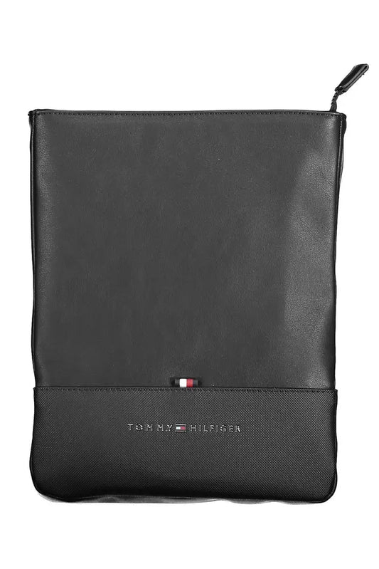 Black Polyethylene Men Shoulder Bag