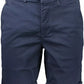 Blue Cotton Mens Bermuda