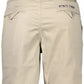 Beige Cotton Men Bermuda