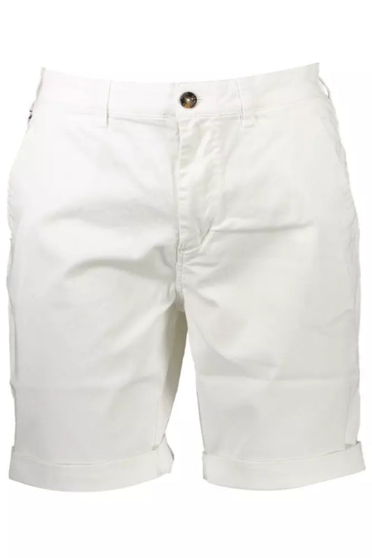 White Cotton Men Bermuda