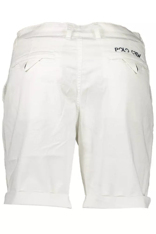 White Cotton Men Bermuda