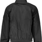 Black Polyester Men Jacket