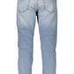 Light Blue Cotton Men Jeans