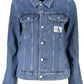 Blue Cotton Women Jacket
