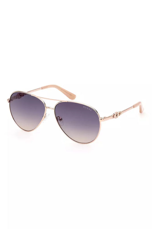 Pink Metal Women Sunglass