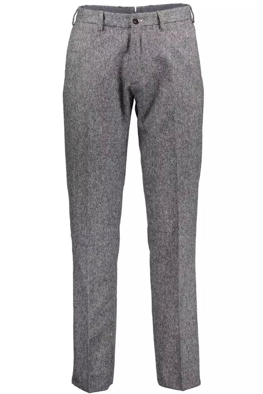 Gray Wool Men Pant