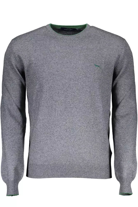 Gray Wool Men Sweater