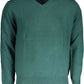 Green Cotton Men Shirt
