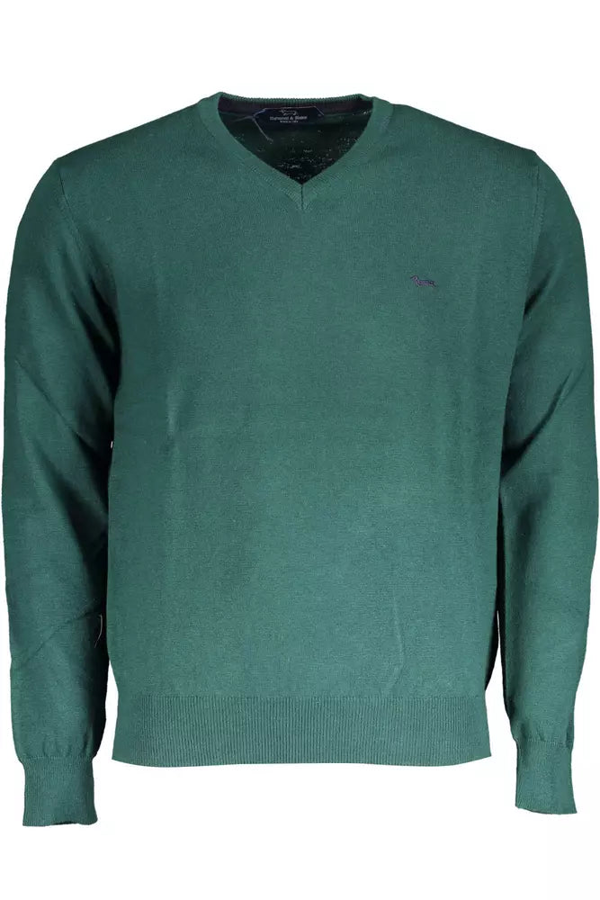 Green Cotton Men Shirt