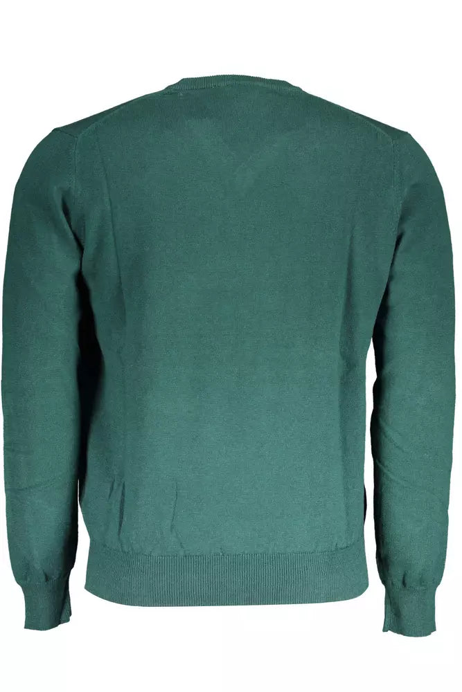 Green Cotton Men Shirt