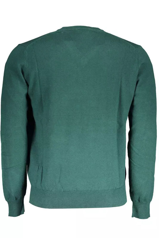 Green Cotton Men Shirt